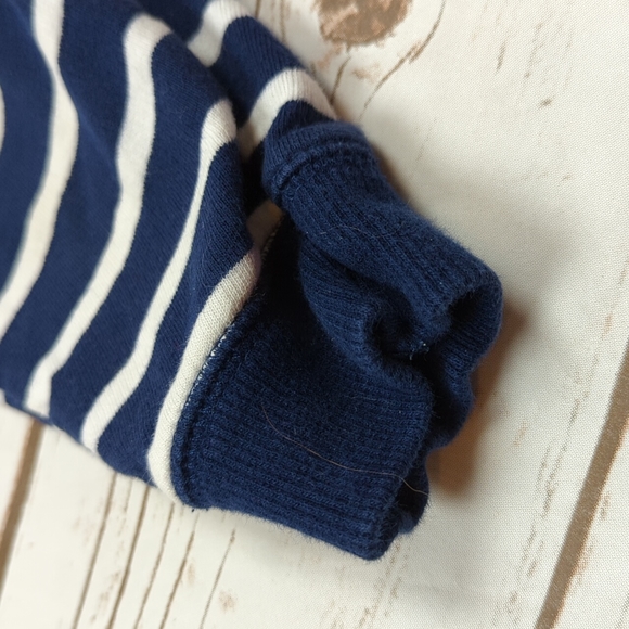 Carter's Navy/White Striped French Terry Pants 12M - Picture 4 of 7